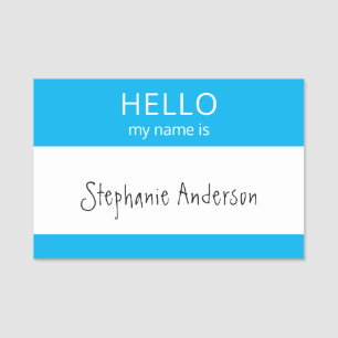 Custom HELLO My Name Is Badge