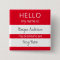 Custom HELLO My Name Pronouns Is Badge