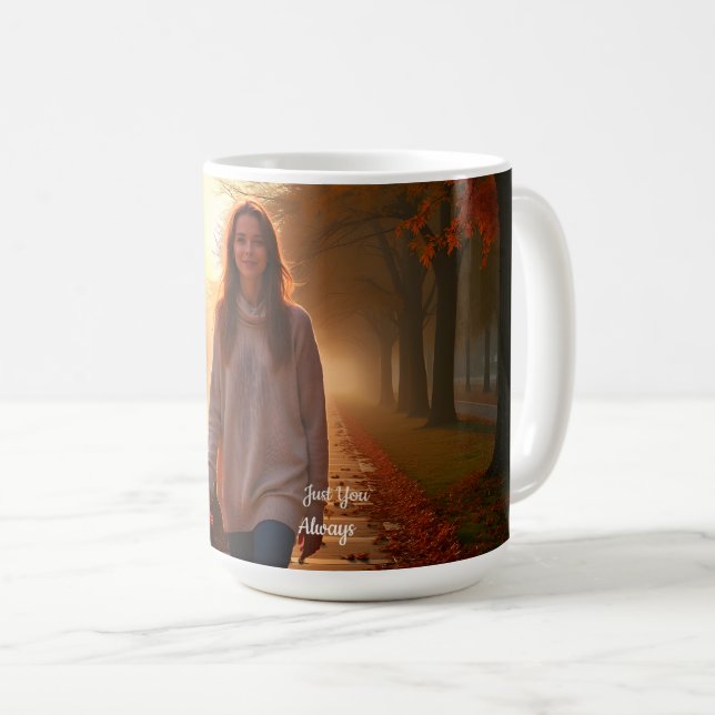 Custom Her Portrait – A Special Gift for Her Coffee Mug (Front Right)