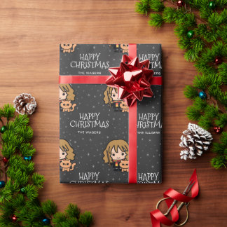 Custom Hermione Granger | Happy Christmas Wrapping Paper