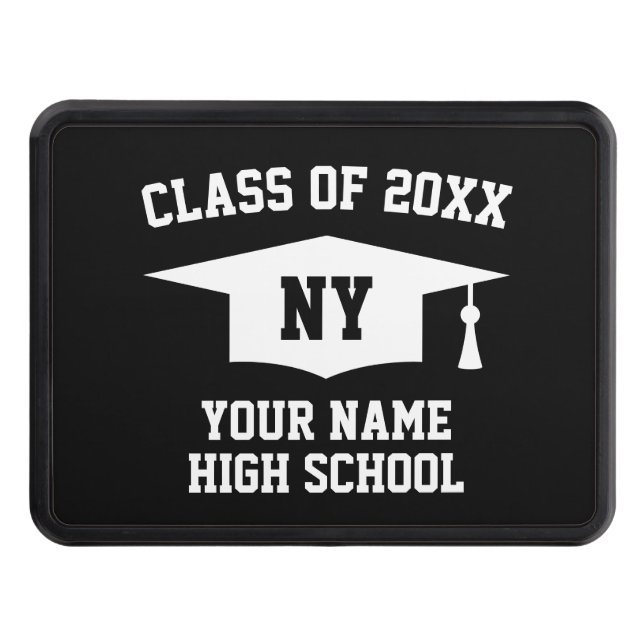 Custom high school graduation class of 2025 trailer hitch cover (Front)