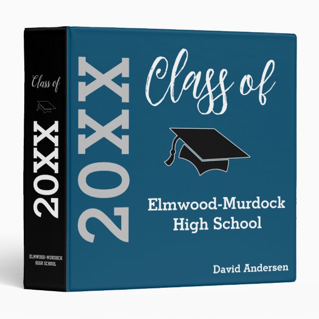 Custom High School Graduation Memory Books Binder (Front/Spine)