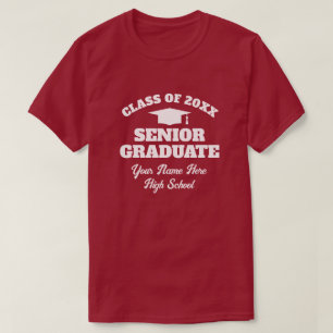 Custom High school graduation t shirt for seniors