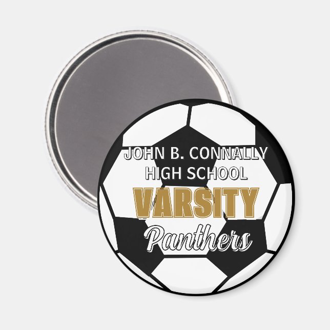 Custom High School Varsity Soccer Team Magnet (Front/Back)