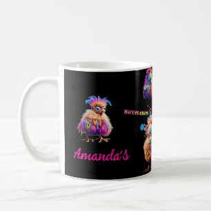 Custom Hippie Chick Paint Splatter Groovy Coffee Mug