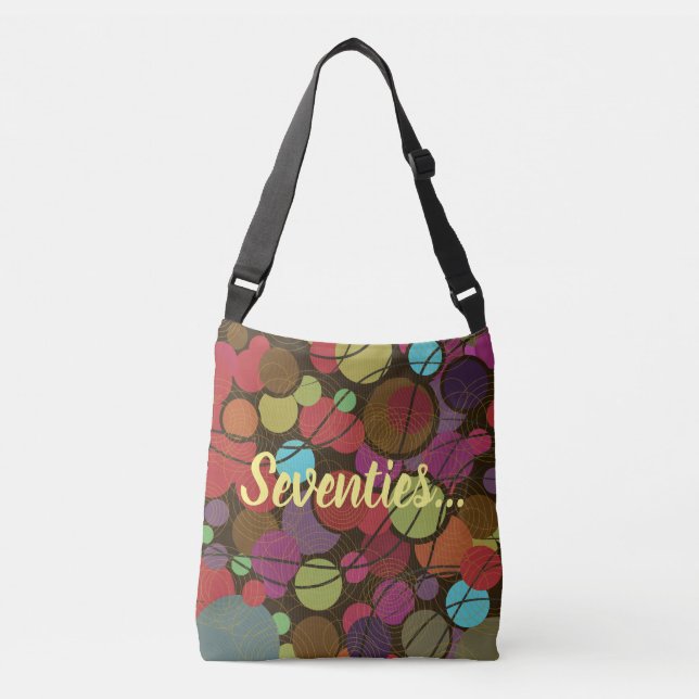 Custom Hippy '70s Style Cross Body Bag (Front)