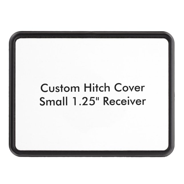 Custom Hitch Cover Small 1.25" Receiver Template (Front)