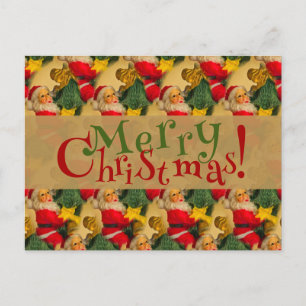 Custom HO! HO! HO! Santa Merry Christmas Postcard