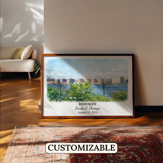 Custom Hoboken Wall Art, New Jersey Poster (Creator Uploaded)