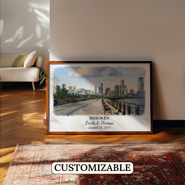 Custom Hoboken Wall Art, New Jersey Poster (Creator Uploaded)