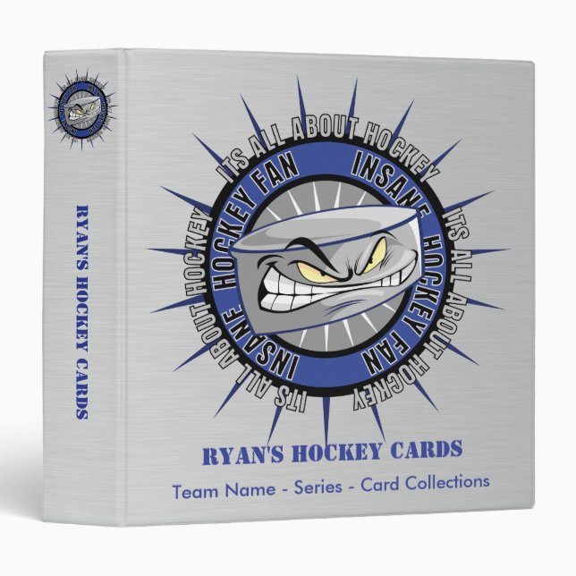 Custom Hockey Card Binder (Front/Spine)