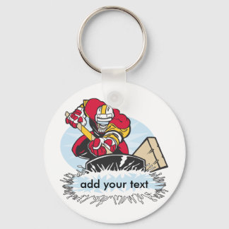 Custom Hockey Player Keychain