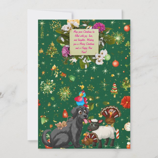 Custom Holiday Cards with Unique Festive Designs (Front)