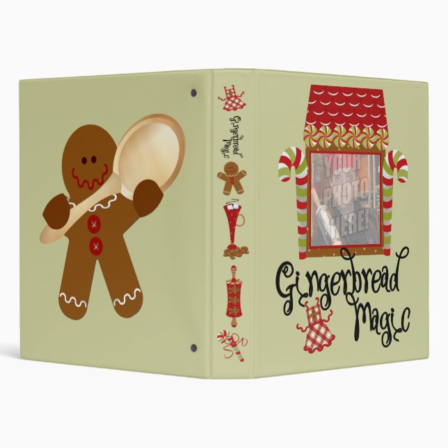 Custom Holiday Recipe Binder (Background)