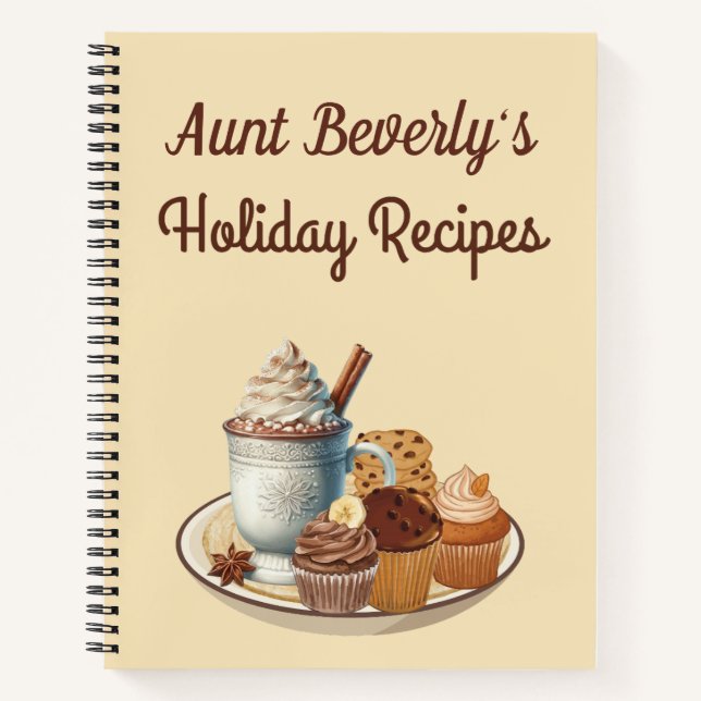 Custom Holiday Recipe Notebook (Front)