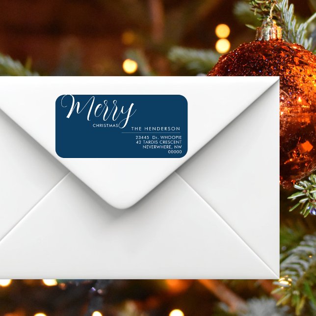 Custom Holiday Return Address Label | Personalized (Creator Uploaded)