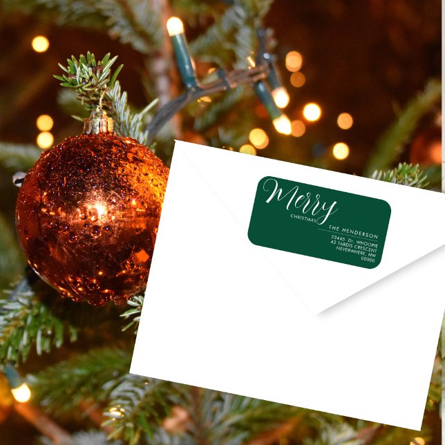 Custom Holiday Return Address Label | Personalized (Creator Uploaded)