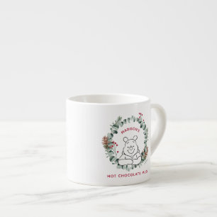 Custom Holiday Winnie the Pooh Hot Chocolate Espresso Cup