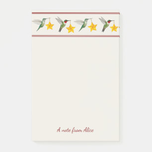 Custom Holidays Hummingbirds Post-it Notes