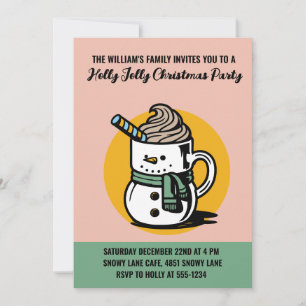 Custom Holly Jolly Christmas Party Invitation