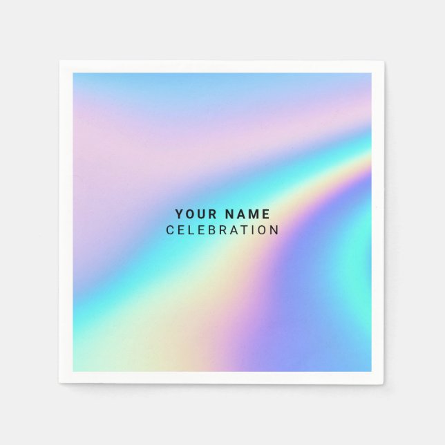 Custom Holographic Elegant Napkin (Front)