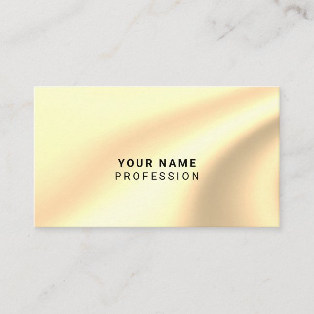 Custom holographic gold business card (Front)