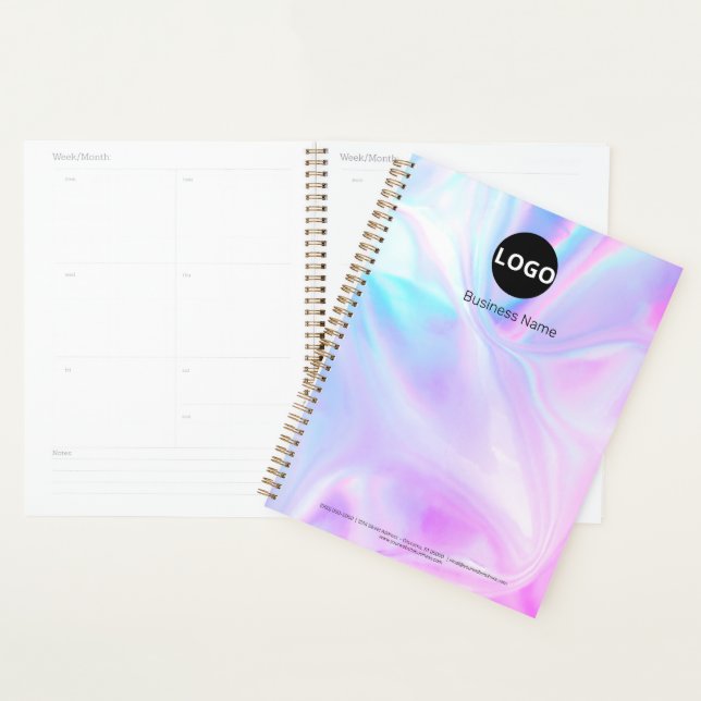 Custom Holographic Logo schedule Planner (Display)
