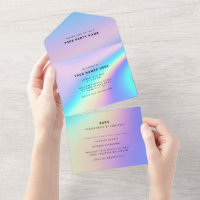 Custom Holographic Modern Elegant