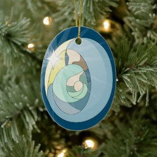 Custom Holy Night  Ceramic Ornament