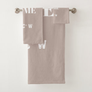Custom Home Coordinates Bath Towel Set