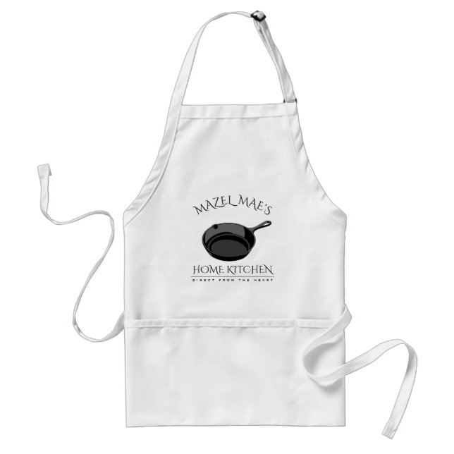 Custom Home Kitchen Cast Iron Pan Standard Apron (Front)