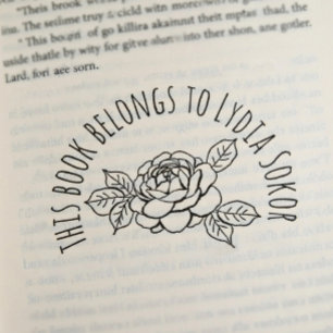 Custom Home Library Self-inking Stamp