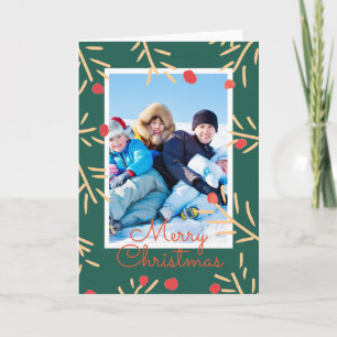 Custom HOME-MADE STYLE CHRISTMAS SEASONS GREETING2 Holiday Card