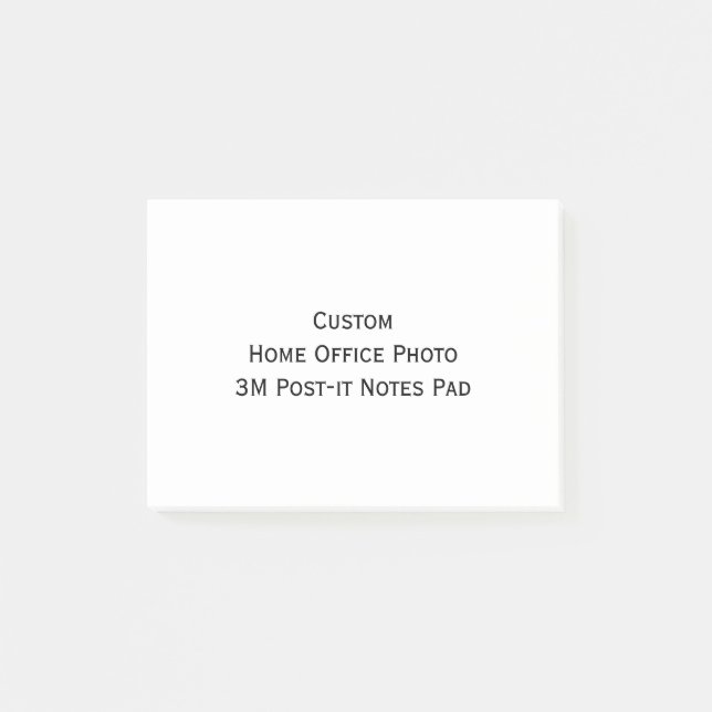 Custom Home Office Photo 3M ToDo Post-it Notes Pad (Front)