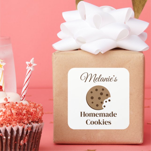 Custom homemade chocolate chip cookies stickers (Party)