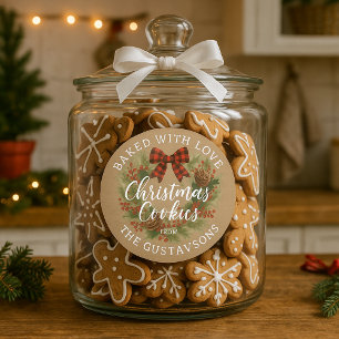 Custom Homemade Christmas Cookies Label Roll