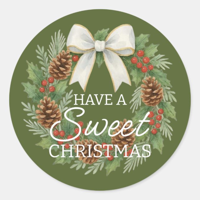 Custom Homemade Christmas Cookies Label Sheet (Front)