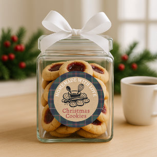 Custom Homemade Christmas Cookies Label Sheet