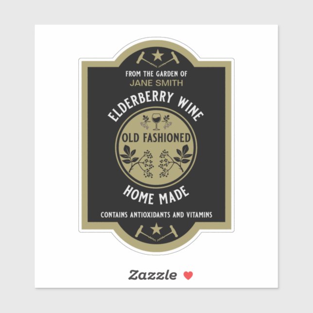 Custom Homemade Elderberry (Sheet)