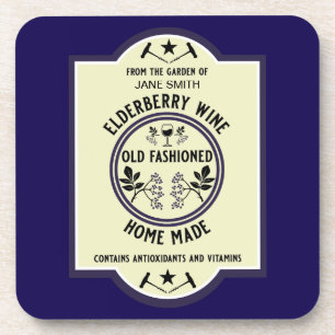 Custom Homemade Elderberry Drinks Coaster