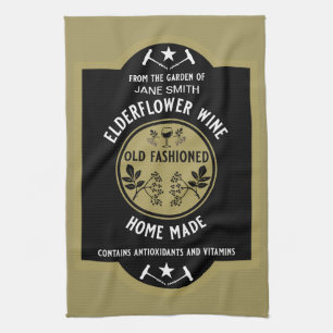 Custom Homemade Elderflower Kitchen Towel