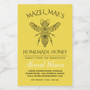 Custom Homemade Honey Flavour Food Label