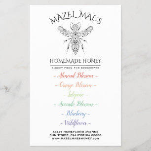 Custom Homemade Honey Flyer