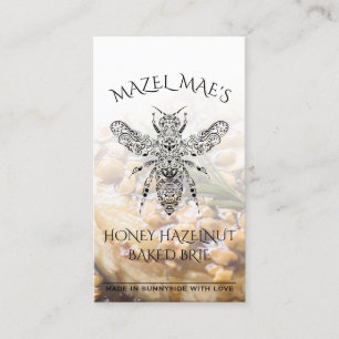Custom Homemade Honey Hazelnut Baked Brie Recipe Business Card