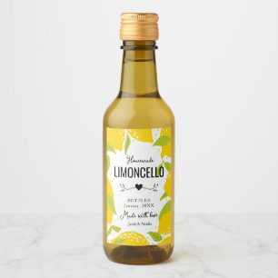 custom homemade limoncello wedding favor liquor b wine label