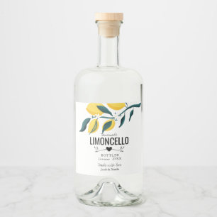 custom homemade limoncello wedding favour liquor b bottle label