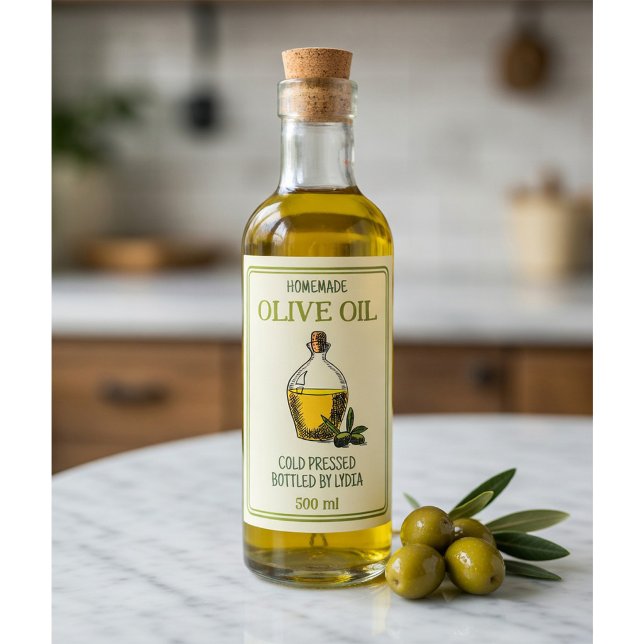 Custom Homemade Olive Oil Label (Creator Uploaded)