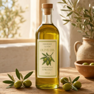 Custom Homemade Olive Oil Label