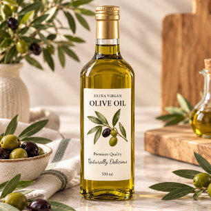 Custom Homemade Olive Oil Product Labels