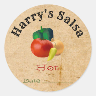 Custom  Homemade Salsa Stickers